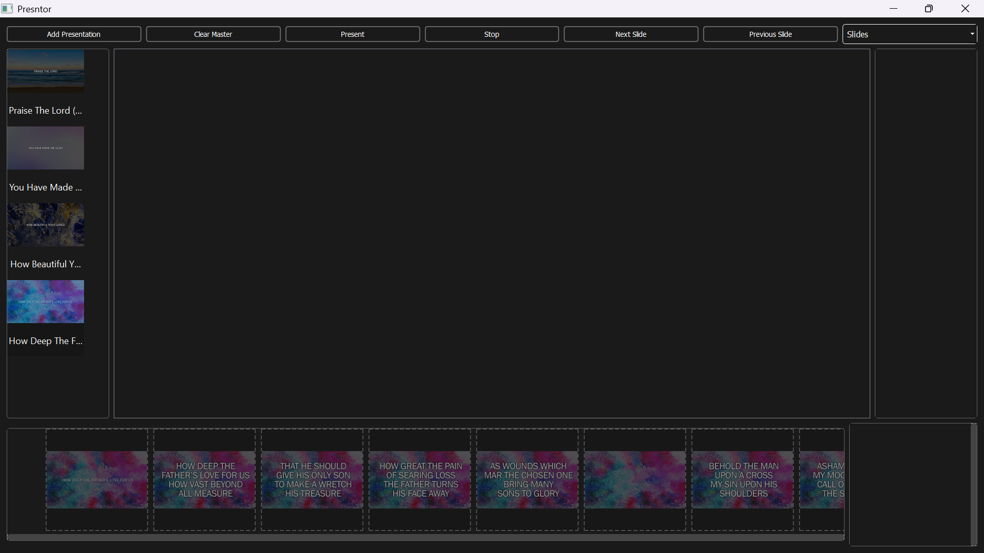 Slide drop preview